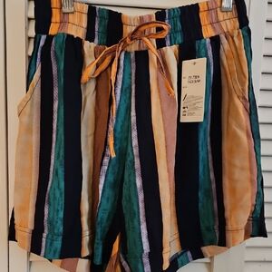 Striped Multicolor Women's Shorts